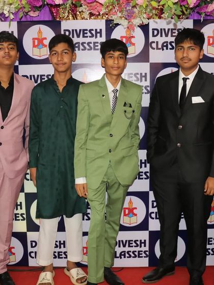 Our young gentlemen looking dapper in their suits and traditional wear at the farewell party.