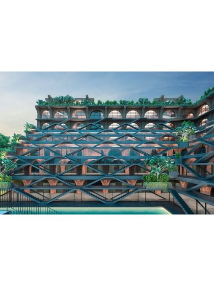 The 'Sanskriti Vihara' in Bombay. The design is an ancient-modern idea, a way to reinterpret our way of life and find your own path to enlightenment.
