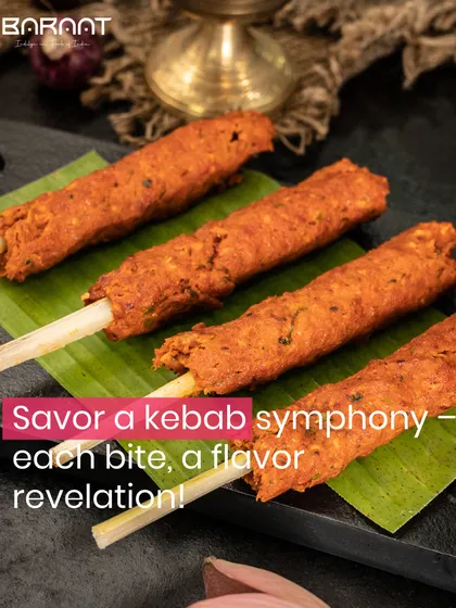 I invite you to savor a kebab symphony where each bite is a flavor revelation.
