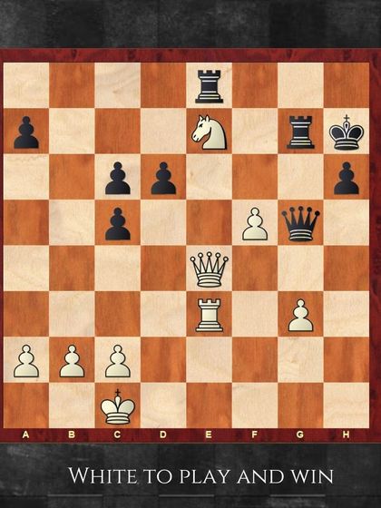 Another puzzle to sharpen your skills. It's White to play and win. What is the most accurate path to victory?