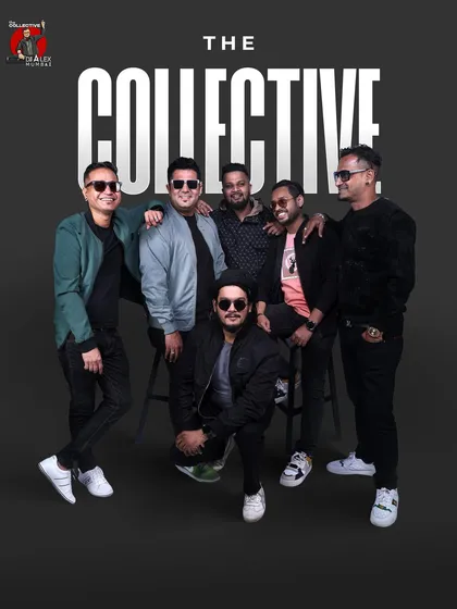 Another stylish group shot of The Collective against a dark background, highlighting our professional and modern image.