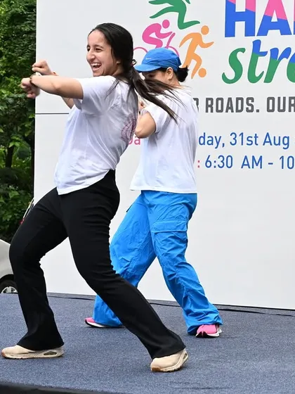 An action shot from the Happy Streets stage. I believe dance is for everyone, and events like these are the perfect opportunity to share that joy with people of all ages.