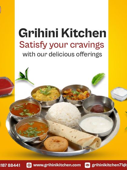 Satisfy your cravings with our delicious offerings. This thali includes a sweet dish, vada, and other items for a complete experience.