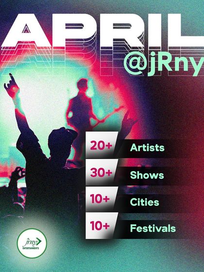 Our April performance metrics: We successfully executed over 30 shows with 20+ artists across India, proving our logistical strength during the peak fest season.