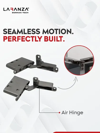 Seamless motion, perfectly built. My Air Hinges bring precision, durability, and effortless elegance to your cabinets with a smooth, silent motion.