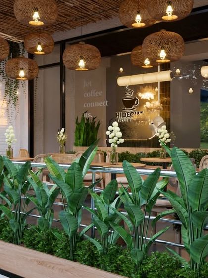 Interiosplash - Restaurant & Cafe Interior Design Project Showcase: Hideout Cafe photo 3