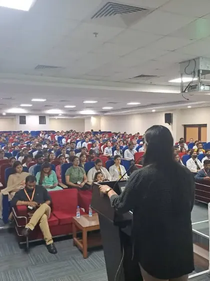 Addressing a hall full of aspiring physiotherapists and colleagues is a privilege. My goal is to inspire and educate, helping to elevate the standard of care for patients everywhere.