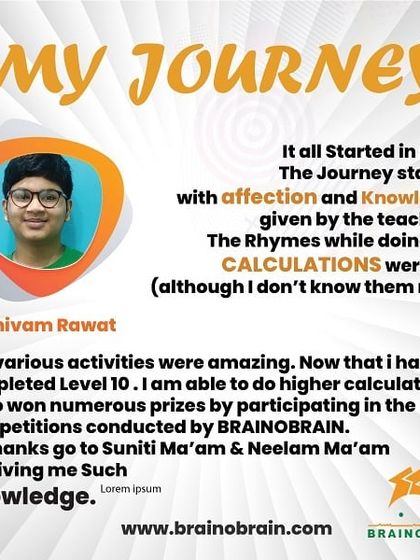 "The rhymes while doing the calculations were fun." Read about Shivam Rawat's journey with us, from starting in 2018 to completing Level 10 and winning numerous prizes.