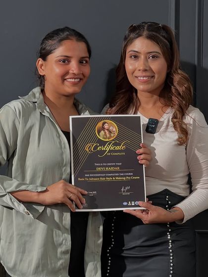 Another one of my talented students, Devi, officially certified and ready for her career. It’s a proud moment for both of us.