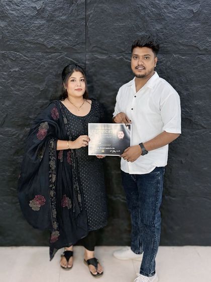 Handing out another certificate of completion. My goal is to empower every student with the skills and confidence they need to succeed.