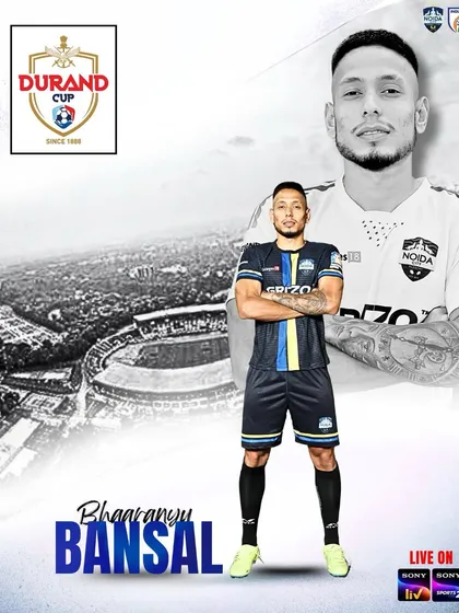 Our megastar Bhaaranyu Bansal playing in the prestigious Durand Cup. We are proud to see our players competing at the highest level.