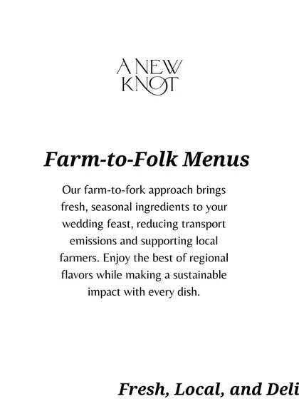 One of our key strategies is promoting "Farm-to-Folk" menus. Using fresh, seasonal, and local ingredients reduces transport emissions and supports local communities.