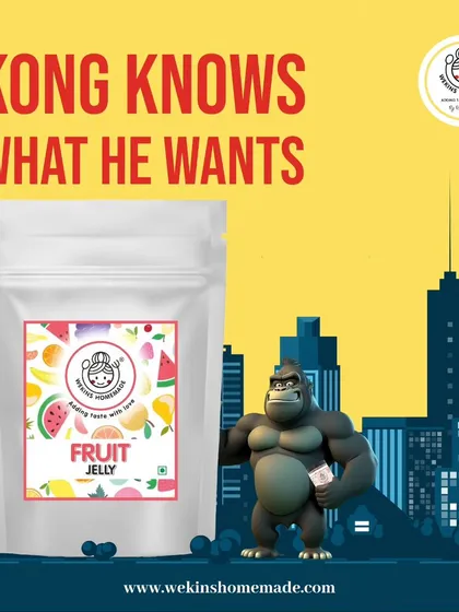 Even Kong knows what he wants. When the craving for something fruity and delicious hits, our Fruit Jelly is the ultimate prize.
