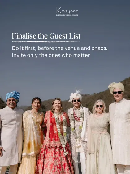 The first step in our wedding planning guide: finalize the guest list. Do it first, before the venue and the chaos.