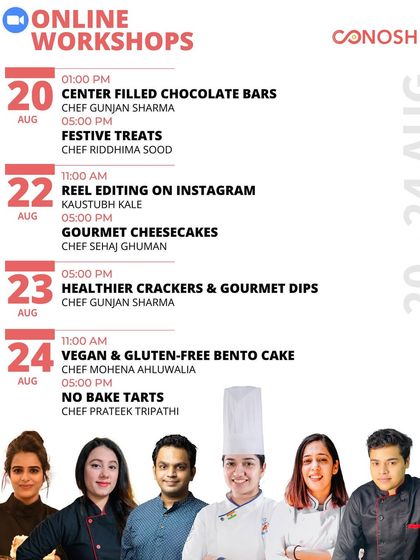 Conosh - Online Culinary Workshops Our Workshop Experience photo 5