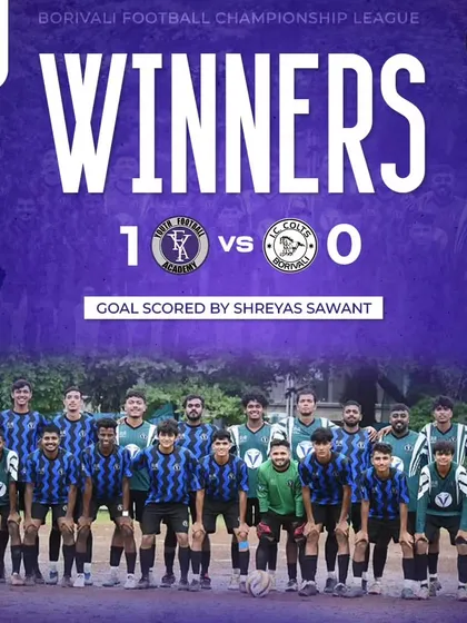A hard-earned 1-0 victory against the I.C. Colts in the Borivali Football Championship League. Shreyas Sawant scored the decisive goal for the team.