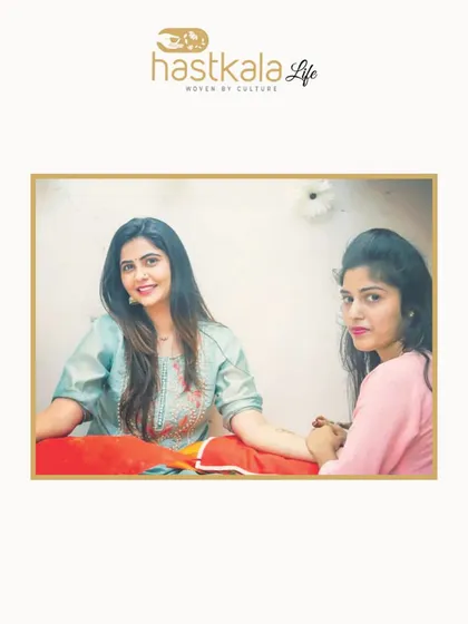 A snippet from my feature in 'Hastkala Life', showing me at work, doing what I love most.