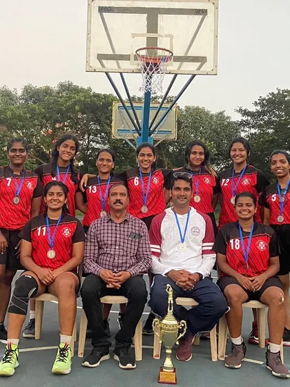 The St. Andrews College team I coach, pictured after securing the Runners Up title at the Mumbai University Inter-College tournament. A fantastic achievement that reflects their hard work and skill.