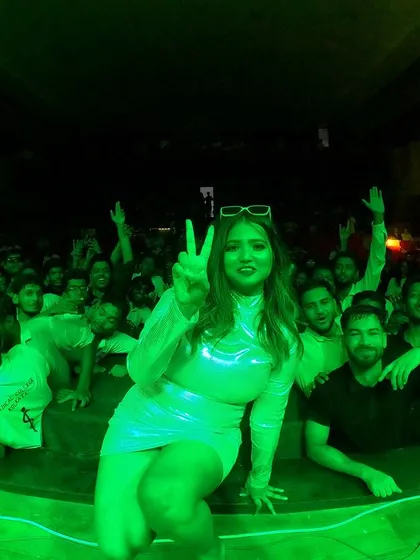 Nothing beats the energy of a massive college crowd. This is a shot with the amazing students at Medical College Kolkata after a high octane set. Connecting with the audience is what I live for.