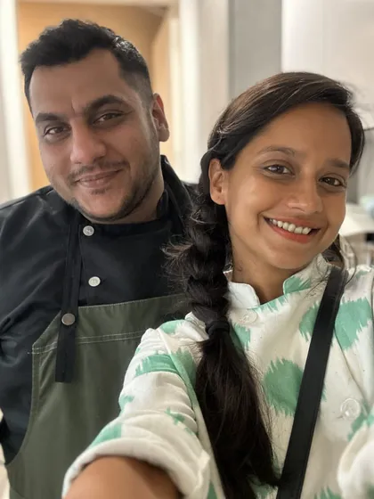 A selfie with our Executive Chef Shrey. He joined us as a Sous Chef and has grown into an incredible leader. We couldn't be more proud of him.