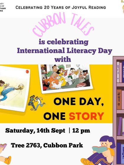 Our poster for International Literacy Day, where we collaborated with Pratham Books. We read inspiring stories that break gender stereotypes and celebrate the power of education.