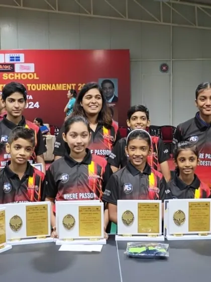 A proud moment with my Alightians after their fantastic performance at the Delhi State Ranking Tournament. Seeing them with their trophies is what it's all about.