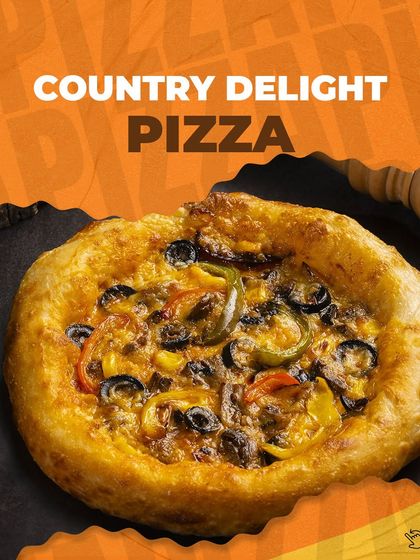 A taste of the countryside in every bite. Our Country Delight pizza is loaded with fresh vegetables and black olives for a wholesome and flavorful meal.