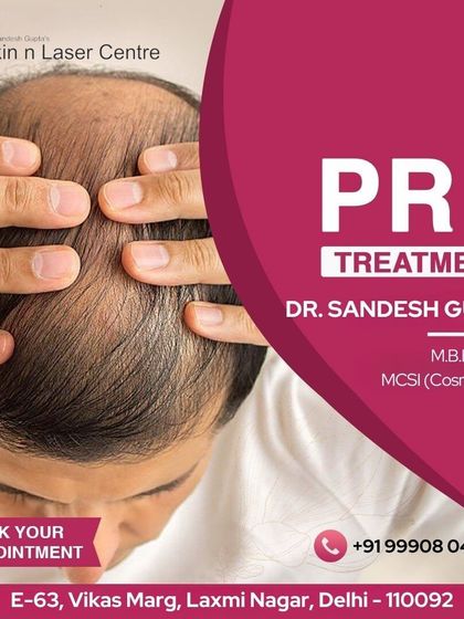 This is a look at a patient undergoing PRP treatment for hair loss. The procedure is quick, minimally invasive, and performed under sterile conditions in my clinic.