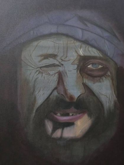 The underpainting is getting more refined. I'm starting to introduce subtle color variations in the skin to prepare for the hyperrealistic details to come.