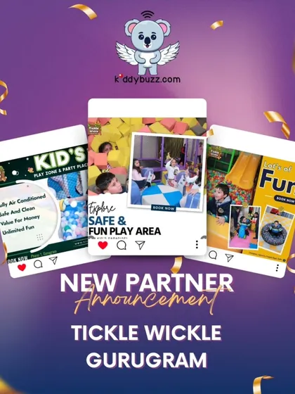 Looking for a place where fun meets safety? I'm thrilled to partner with Tickle Wickle in Gurugram. Book your tickets at kiddybuzz.com and enjoy an exclusive 10% discount.