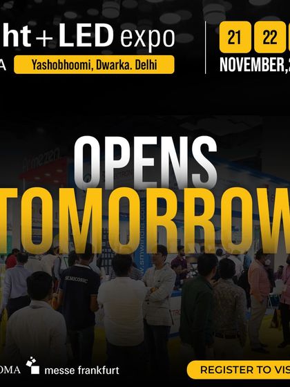 The expo opens tomorrow! Get ready for a transformative event that will shape the future of lighting.