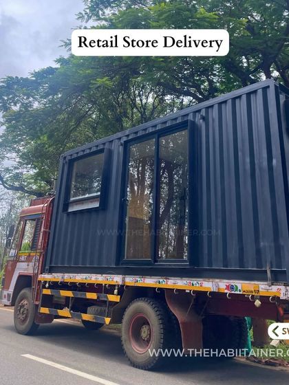 A container unit for a retail store is on its way to Coorg. Because my homes are built in a factory, I can transport them to locations across Karnataka and Tamil Nadu, making them ideal for areas with limited local labor.