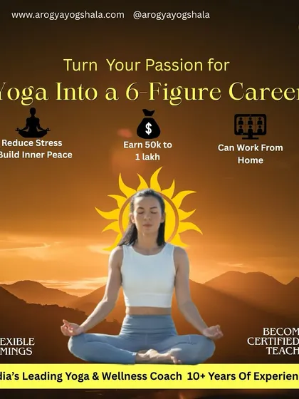 We believe your passion for yoga can become a fulfilling and financially rewarding career. This is more than just a course; it's an opportunity to build inner peace, earn a substantial income, and enjoy the flexibility of working from home as a certified yoga teacher with over 10 years of our experience guiding you.