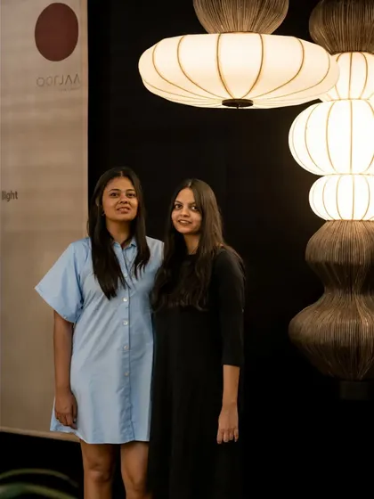 Us, Kavya and Saily, at the India Design exhibition. Being on-site to see a project come to life is one of the most fulfilling parts of our job. This project was a true labor of love, and we were so grateful for the opportunity to design for a brand that shares our values.