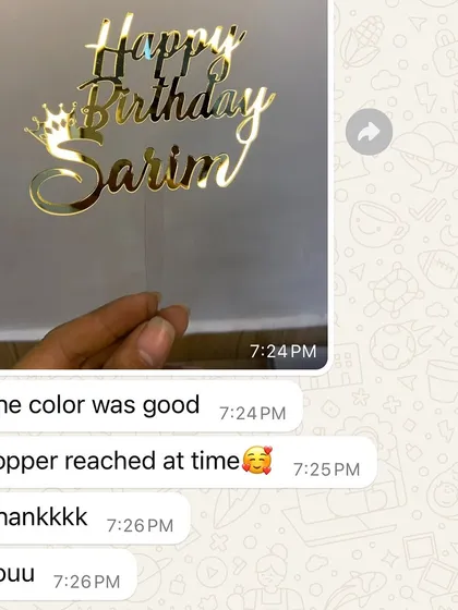 "The color was good, Topper reached at time." Timely delivery and accurate colors are promises I strive to keep with every single order.