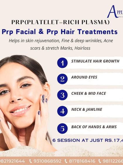 Our PRP facial and hair treatments are a game changer. This graphic explains how PRP can stimulate hair growth and rejuvenate skin on the face, neck, and hands. We offer it in an affordable package.