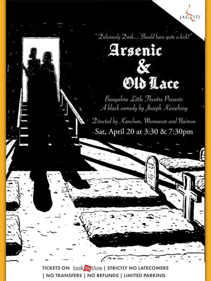 The poster for the classic black comedy "Arsenic & Old Lace," where two charming old ladies have a rather deadly secret.