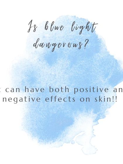 Is blue light dangerous? The science shows it can have both negative and positive effects, but prolonged exposure is a concern for skin aging.