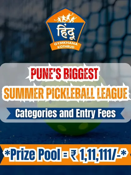 Get ready for Pune's Biggest Summer Pickleball League. We offer a massive prize pool and multiple categories for players to compete in.