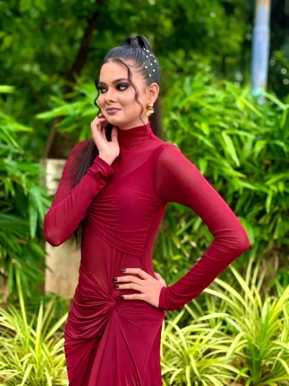 This shot captures the elegance of the hairstyle and the confidence that comes with a great makeover.
