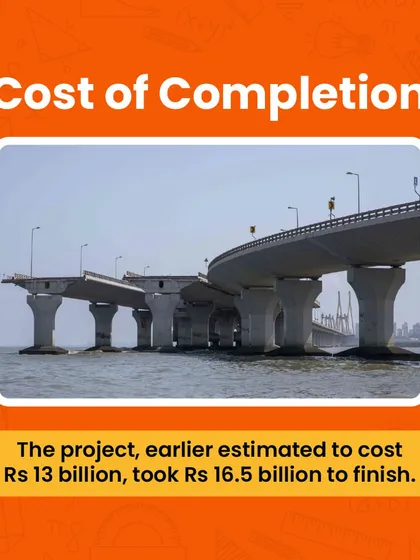 The project was initially estimated to cost Rs 13 billion but ended up costing Rs 16.5 billion. This is a practical example of budget calculations, cost overruns, and percentage increase.