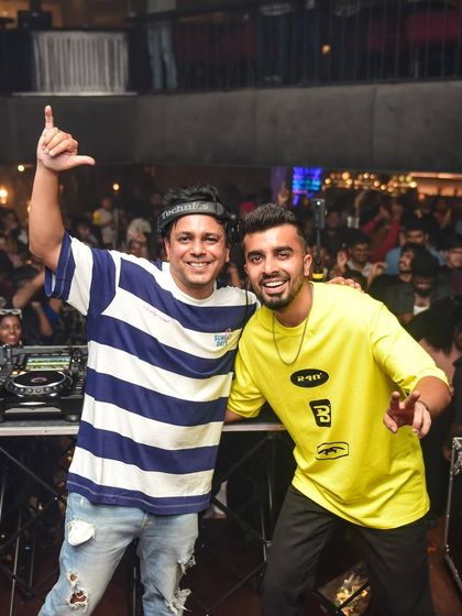 Posing with the powerhouse DJ Flipsyde after a wild Saturday night. The energy was off the charts.