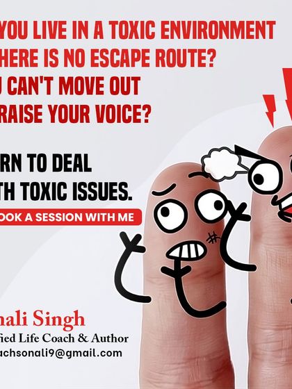 Do you live in a toxic environment with no escape? If you feel you can't move out or even raise your voice, you are not powerless. You can learn to deal with toxic issues from within. Book a session with me to find out how.