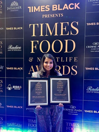 We are so proud of our team and grateful to our patrons. These awards from Times Food & Nightlife are a milestone we celebrate with everyone who has supported us.