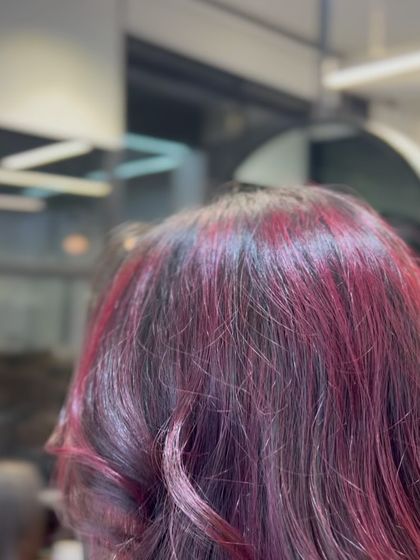 A close-up of the magenta tones, showing the subtle variations in the color that give it dimension.