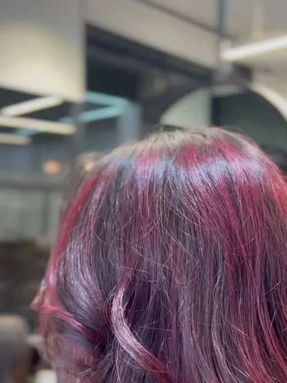 A close-up of the magenta tones, showing the subtle variations in the color that give it dimension.