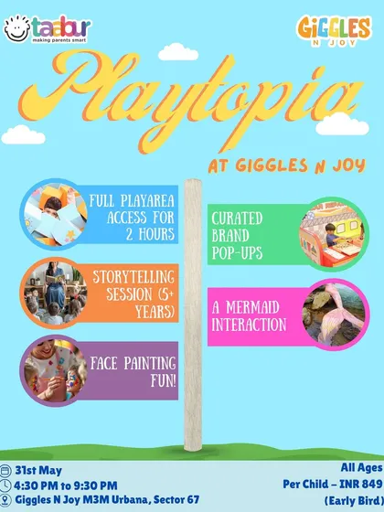 Playtopia at Giggles N Joy was a huge event with 2 hours of play, face painting, storytelling, and even a mermaid interaction. I curate these multi-activity events for maximum fun.