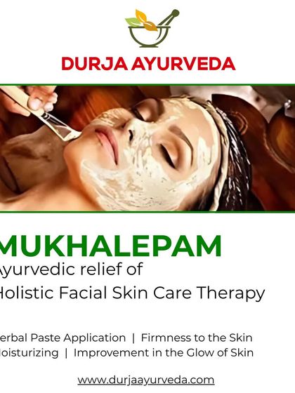 Mukhalepam is a holistic facial therapy where a nourishing herbal paste is applied to the skin. This treatment improves firmness, provides deep moisturization, and enhances the natural glow of your skin.