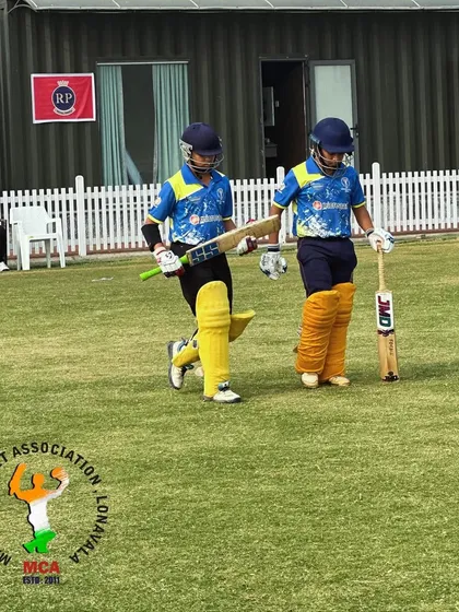 Our young batsmen walking out from the pavilion, ready for the challenge ahead in a match at Lonavala.