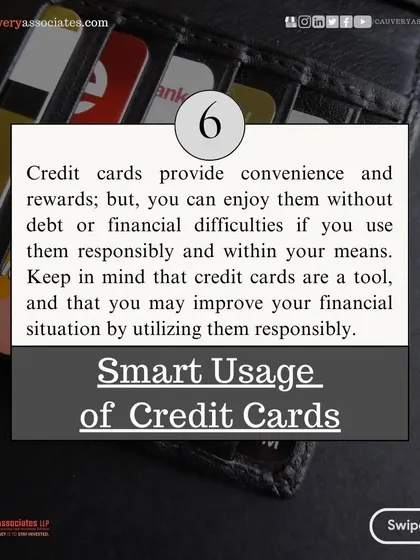 A duplicate visual on the smart use of credit cards. Used wisely, they are a tool; used poorly, they are a trap.